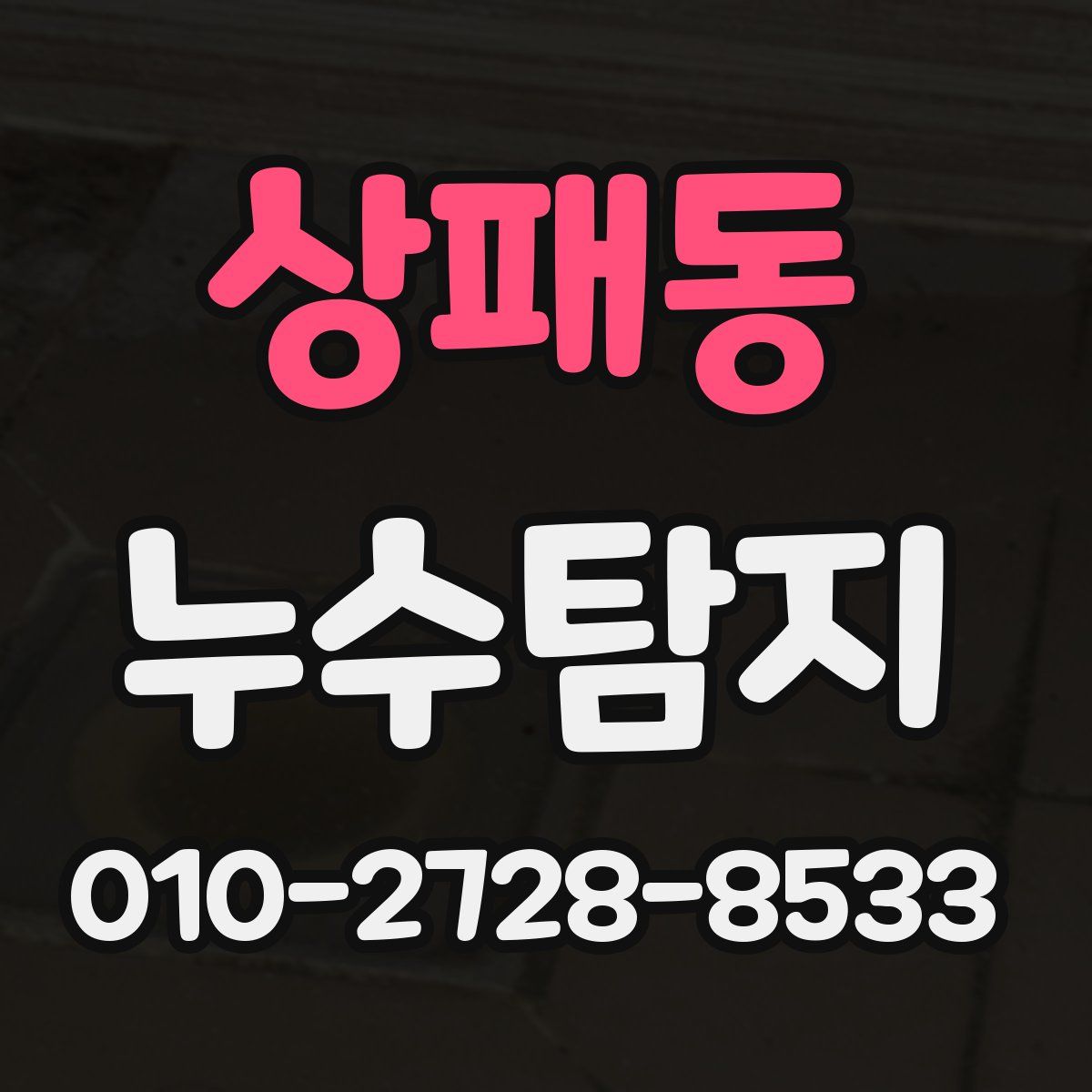 상패동 누수탐지