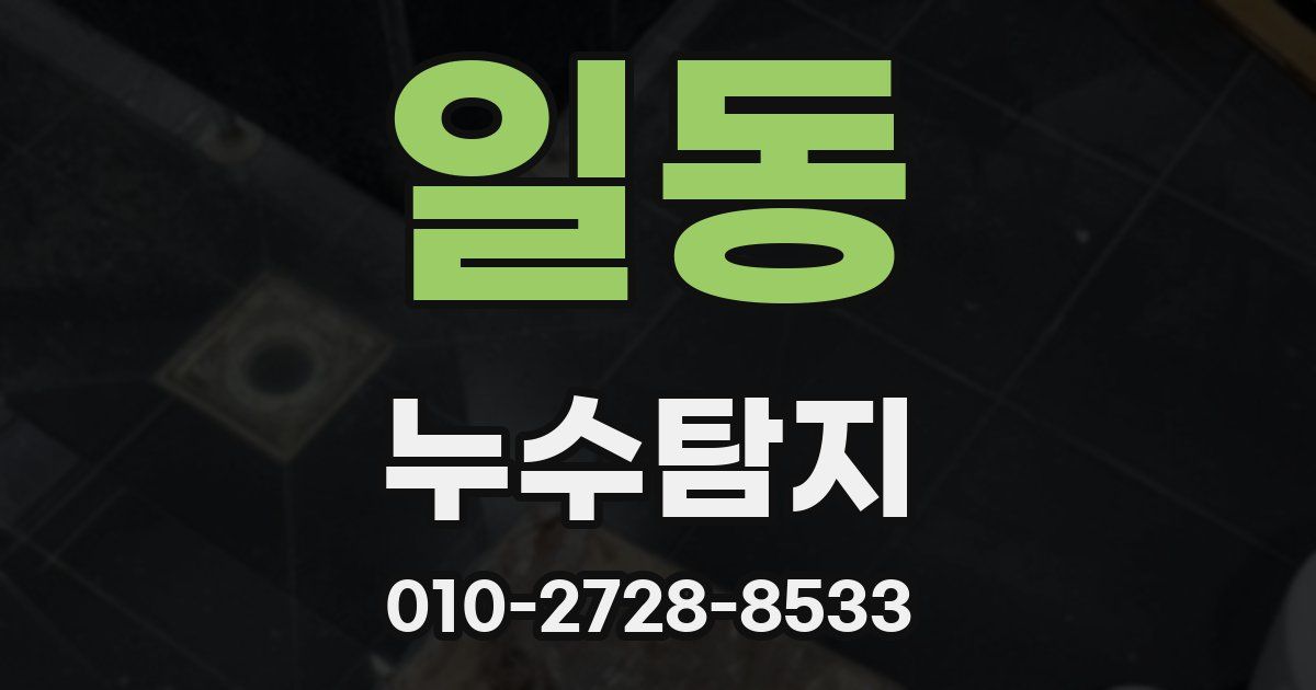 일동 누수공사