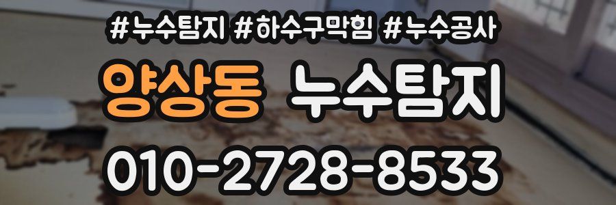 양상동 누수탐지업체