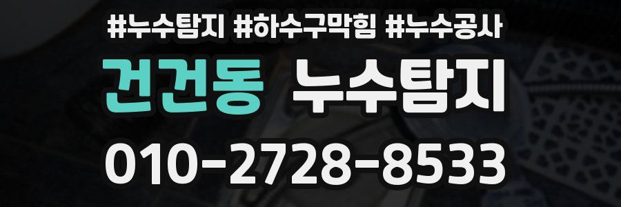 건건동 누수탐지업체