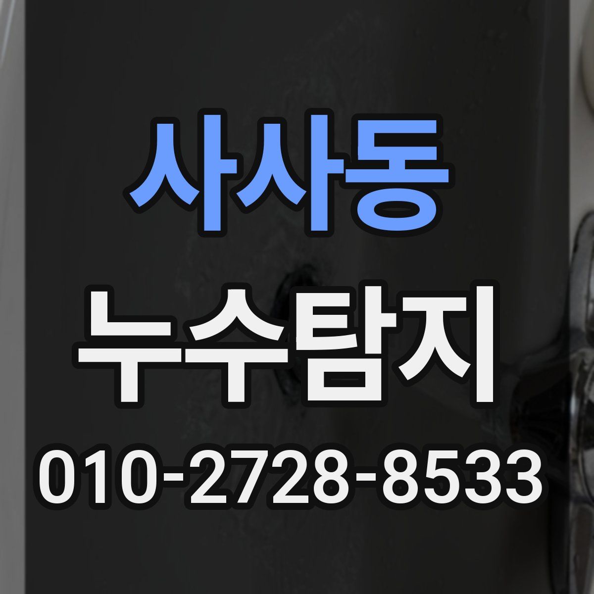 사사동 누수탐지