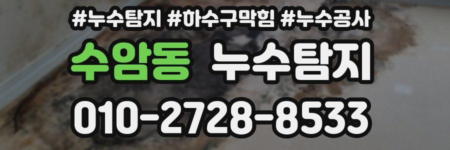 수암동 누수탐지업체