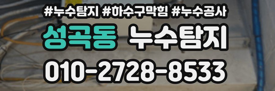 성곡동 누수탐지업체