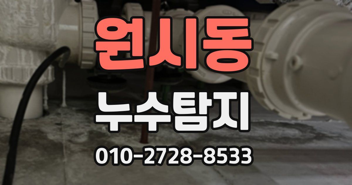 원시동 누수공사