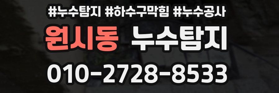 원시동 누수탐지업체