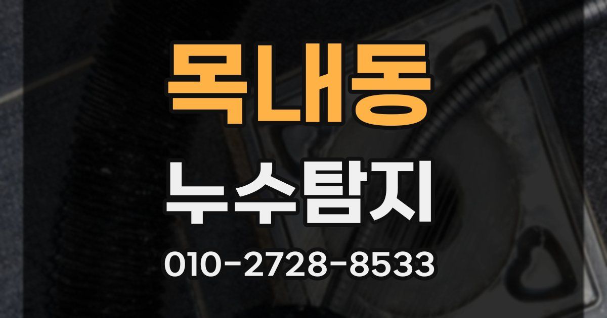 목내동 누수공사
