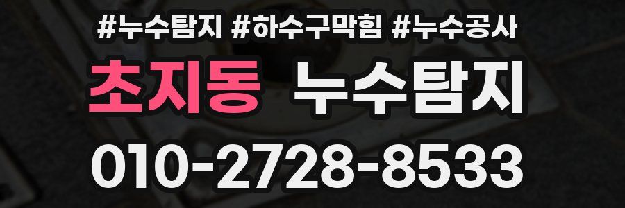 초지동 누수탐지업체