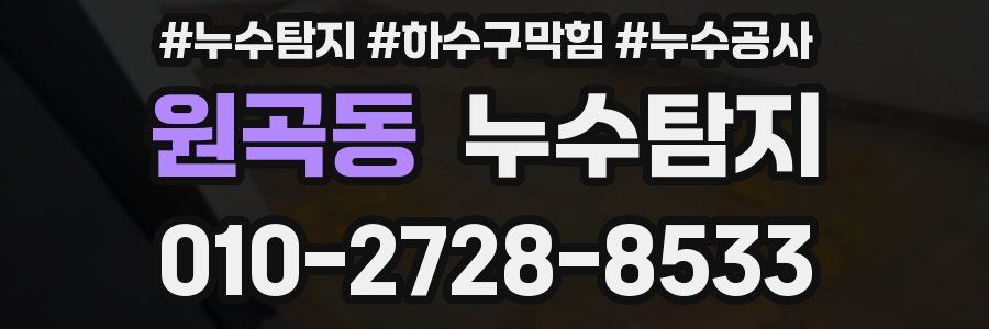 원곡동 누수탐지업체