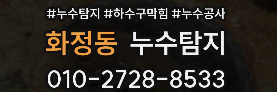화정동 누수탐지업체