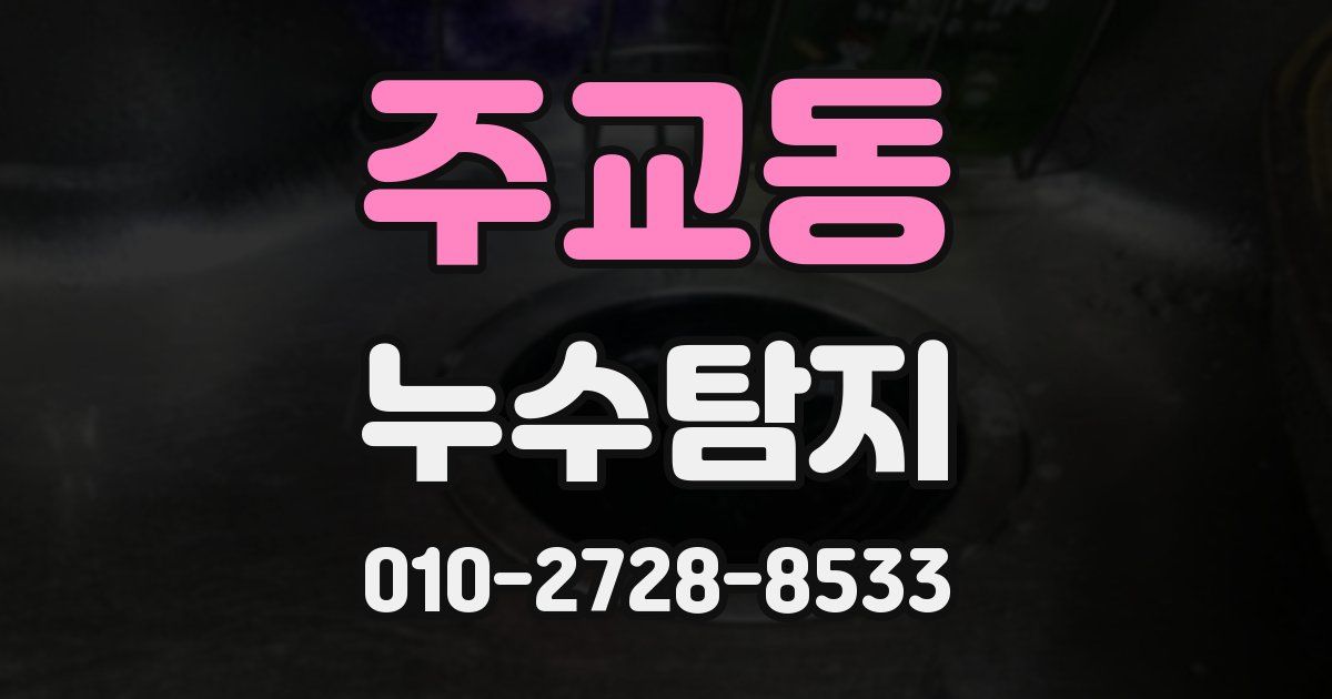 주교동 누수공사