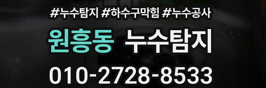원흥동 누수탐지업체