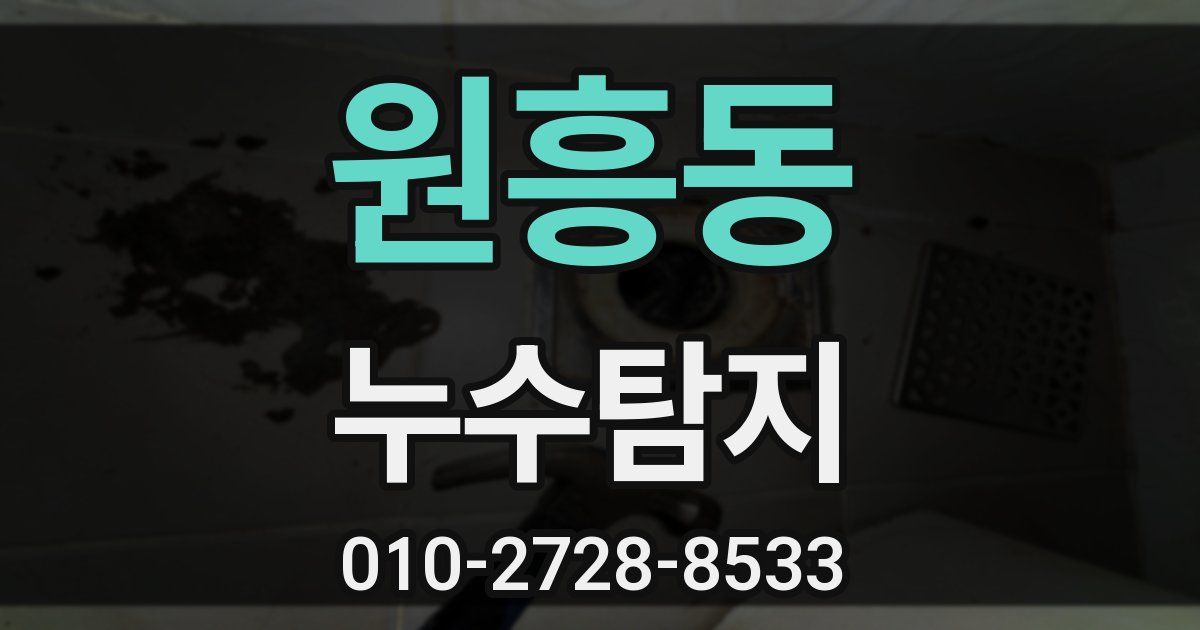 원흥동 누수공사