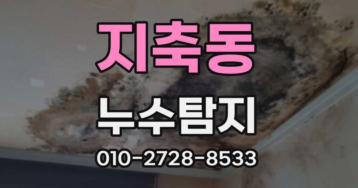 지축동 누수공사