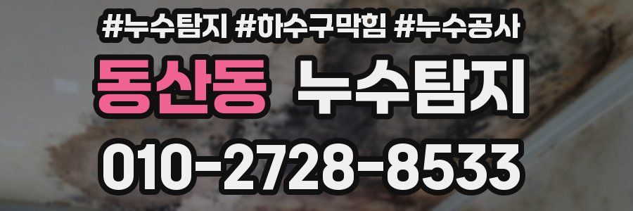 동산동 누수탐지업체