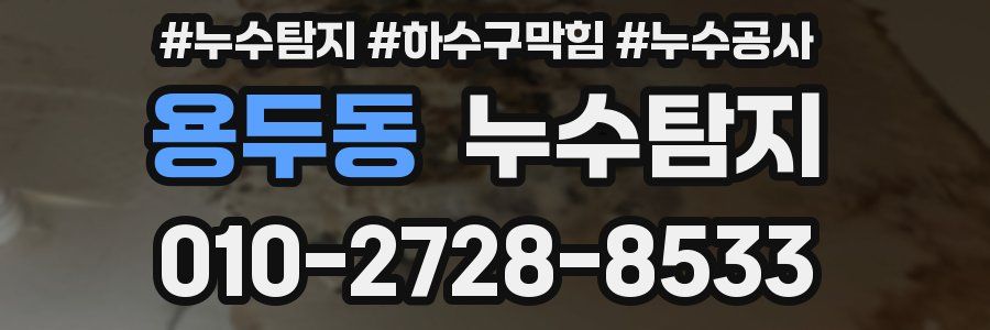 용두동 누수탐지업체