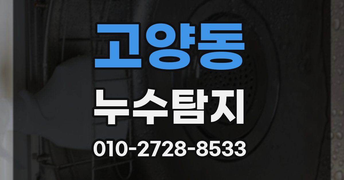 고양동 누수공사