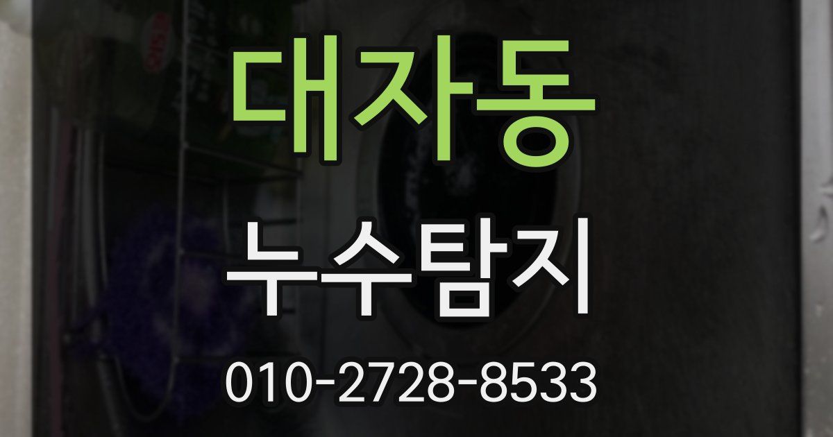 대자동 누수공사