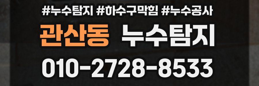 관산동 누수탐지업체