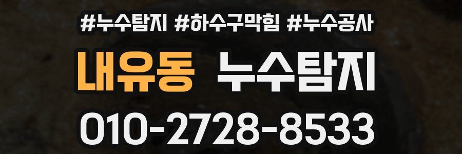 내유동 누수탐지업체