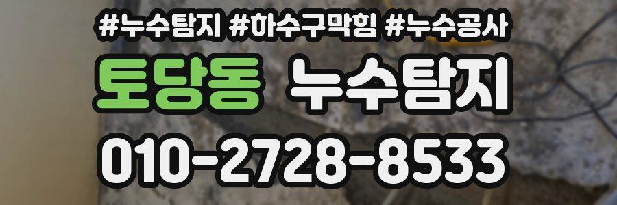 토당동 누수탐지업체
