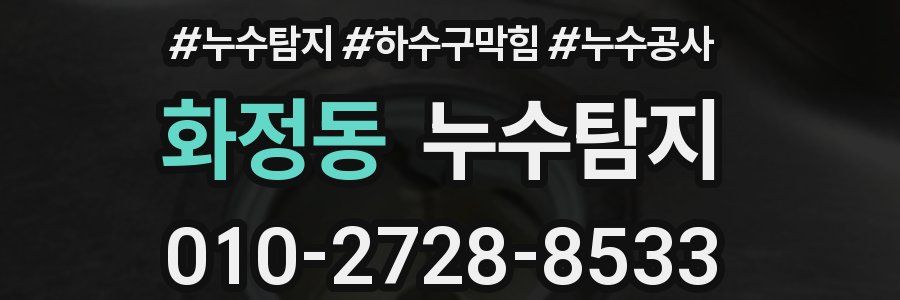 화정동 누수탐지업체