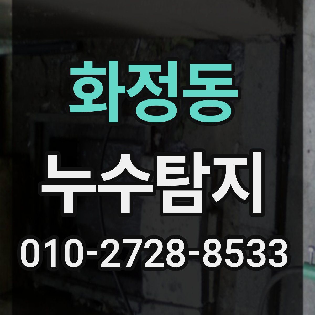 화정동 누수탐지