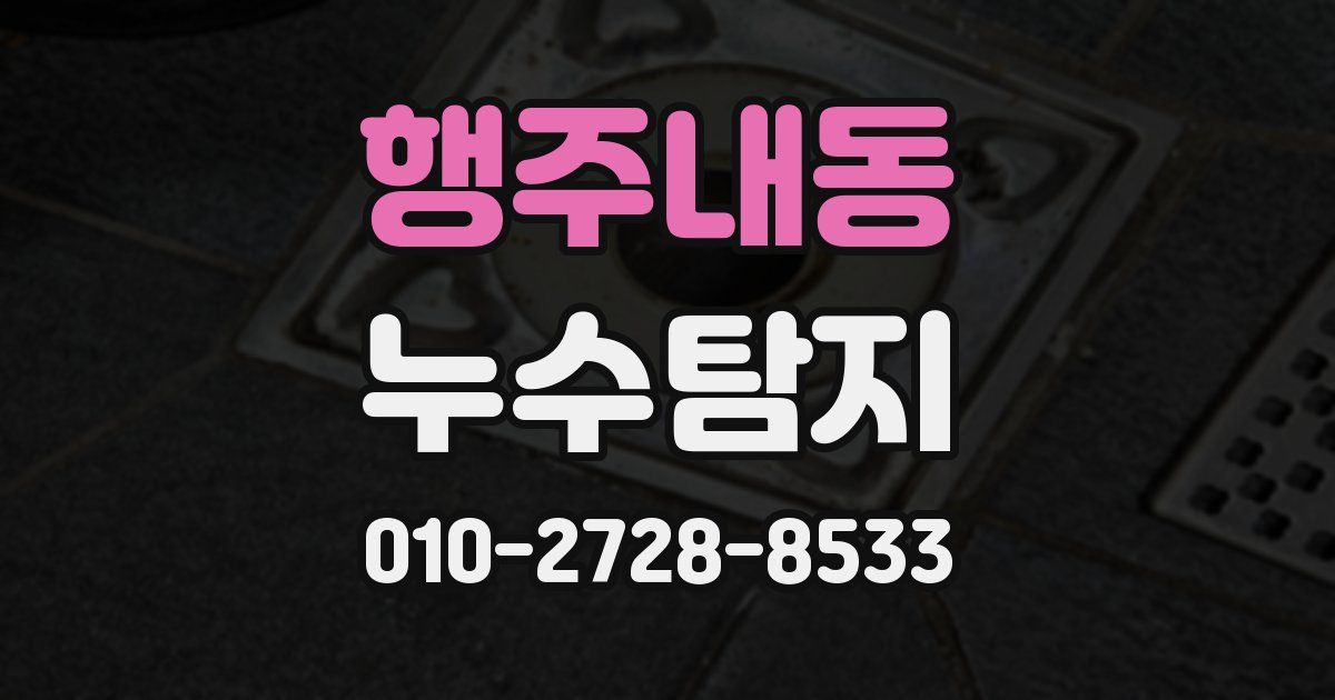 행주내동 누수공사