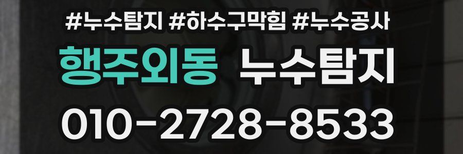 행주외동 누수탐지업체