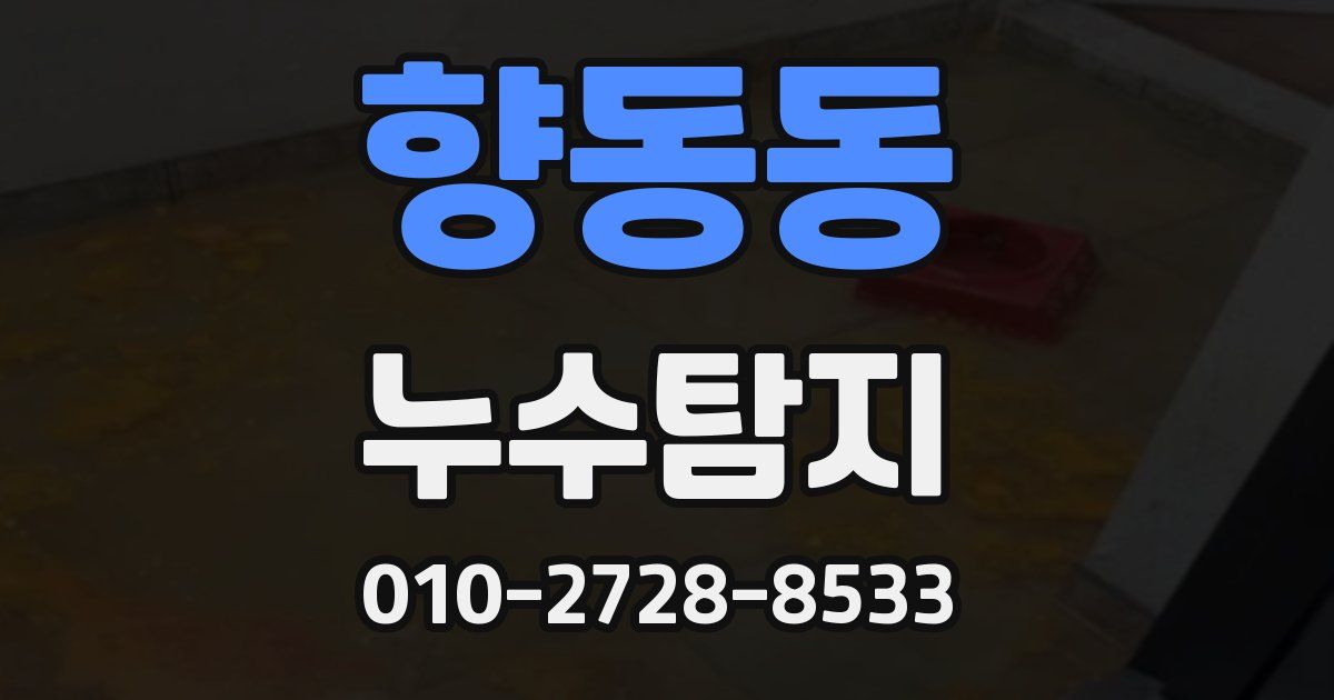 향동동 누수공사