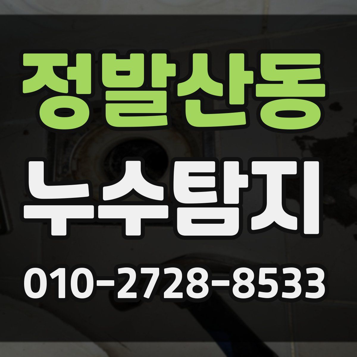 정발산동 누수탐지