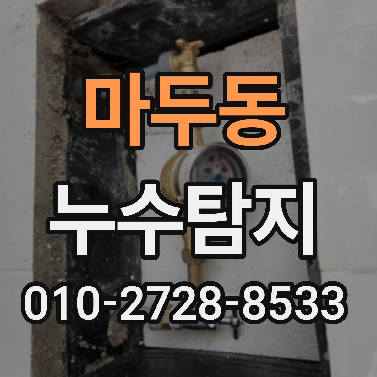 마두동 누수탐지