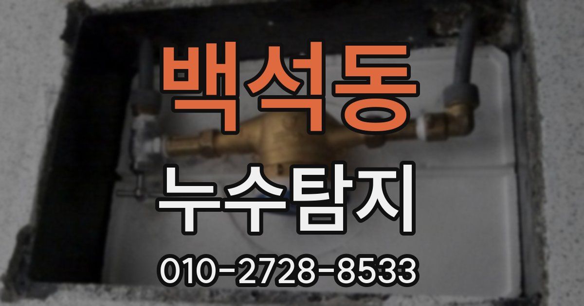 백석동 누수공사