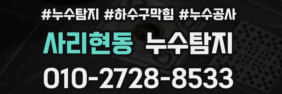 사리현동 누수탐지업체