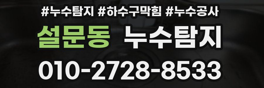 설문동 누수탐지업체
