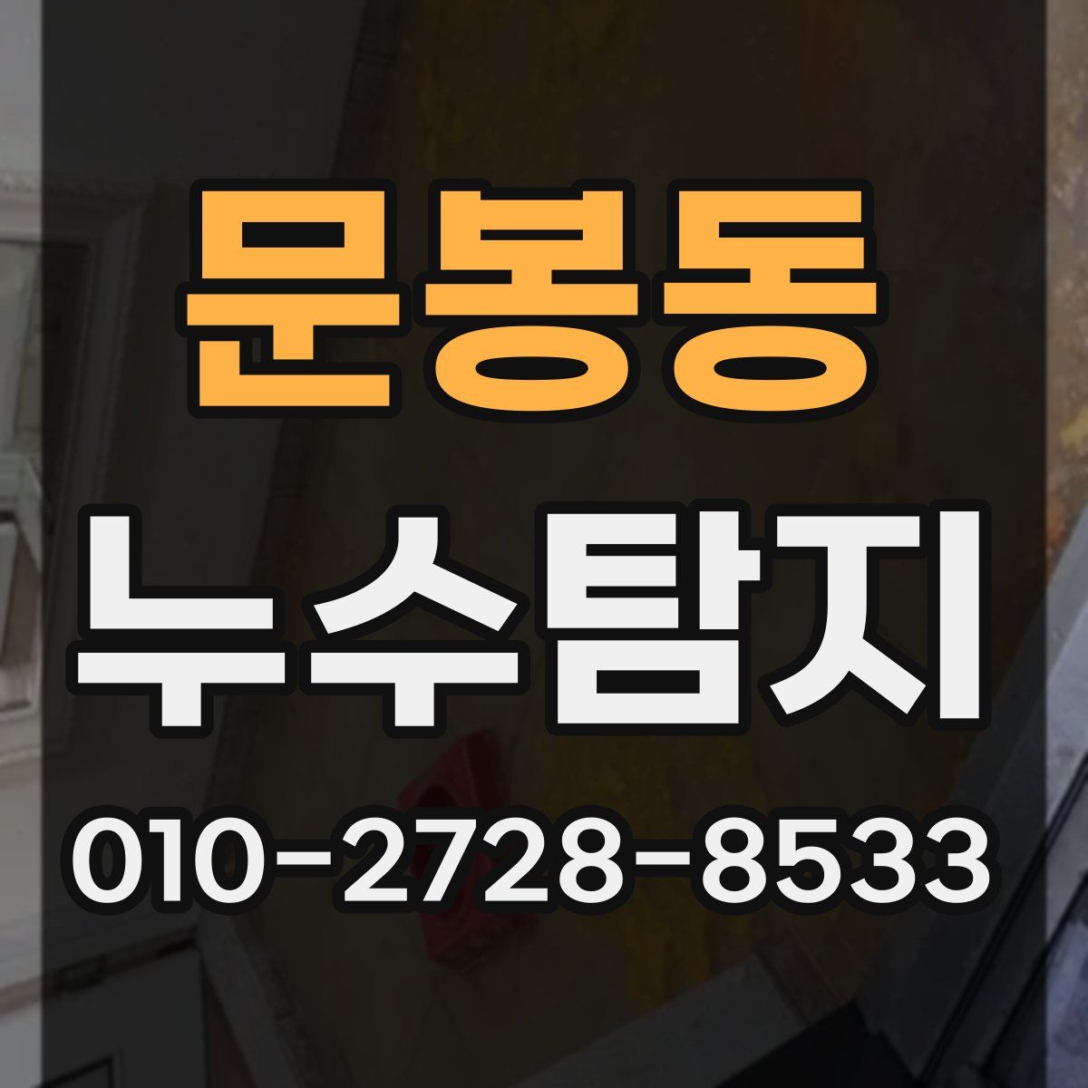 문봉동 누수탐지