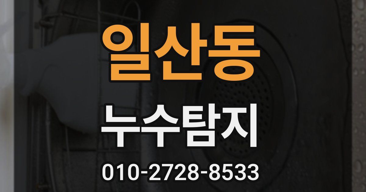 일산동 누수공사
