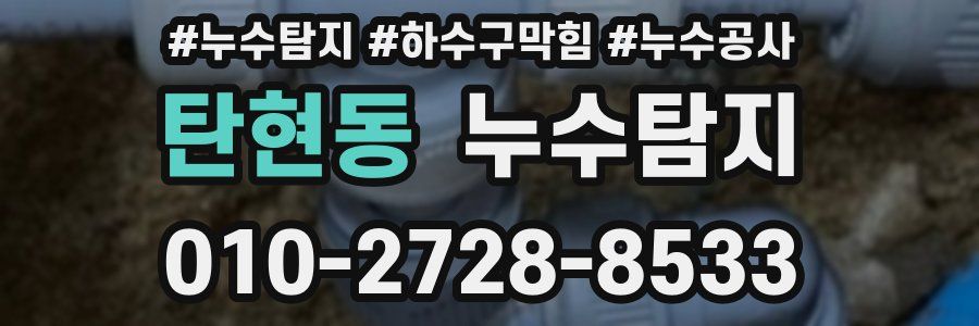 탄현동 누수탐지업체