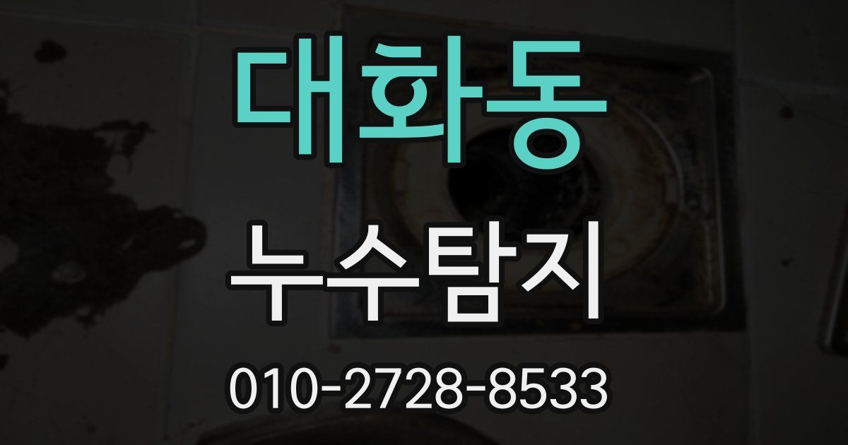 대화동 누수공사