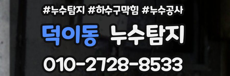 덕이동 누수탐지업체