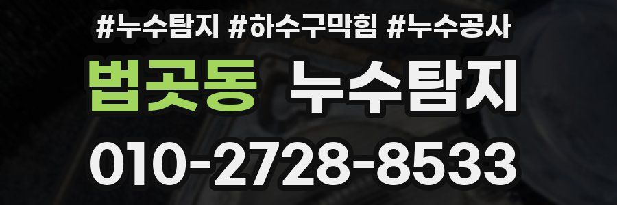 법곳동 누수탐지업체