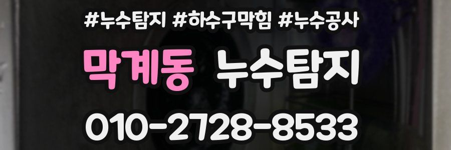 막계동 누수탐지업체