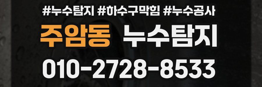 주암동 누수탐지업체