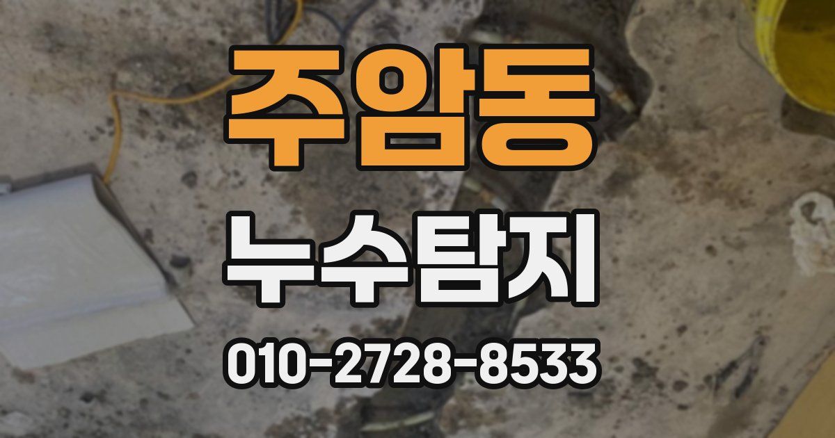 주암동 누수공사