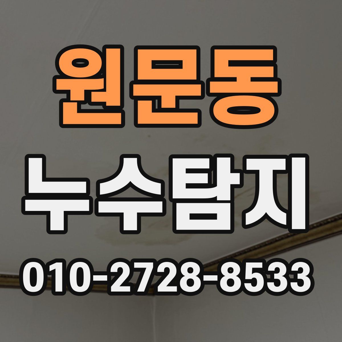 원문동 누수탐지
