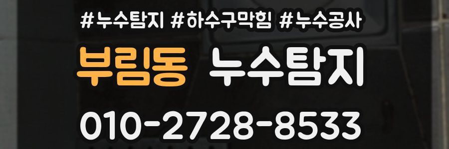 부림동 누수탐지업체