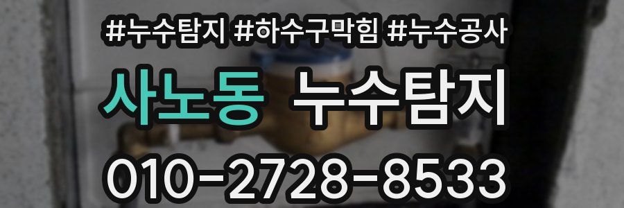 사노동 누수탐지업체