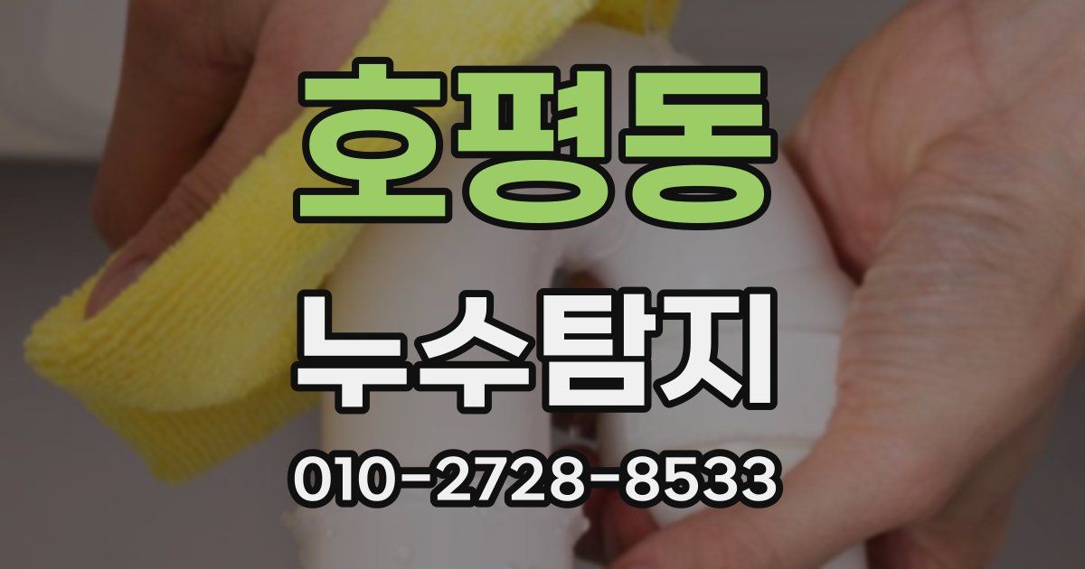 호평동 누수공사