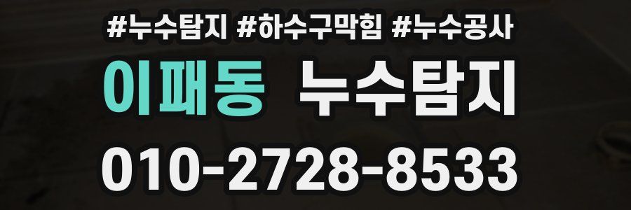 이패동 누수탐지업체