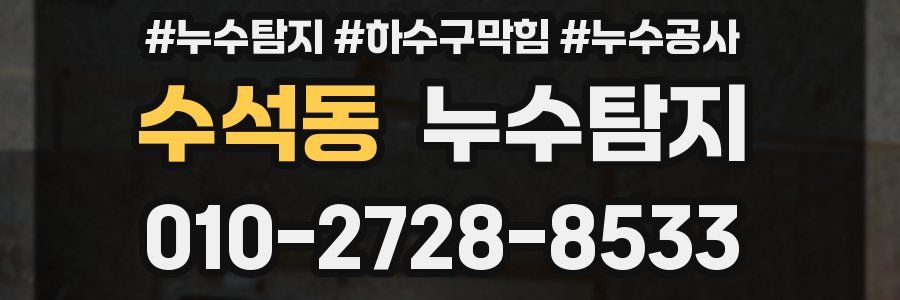 수석동 누수탐지업체