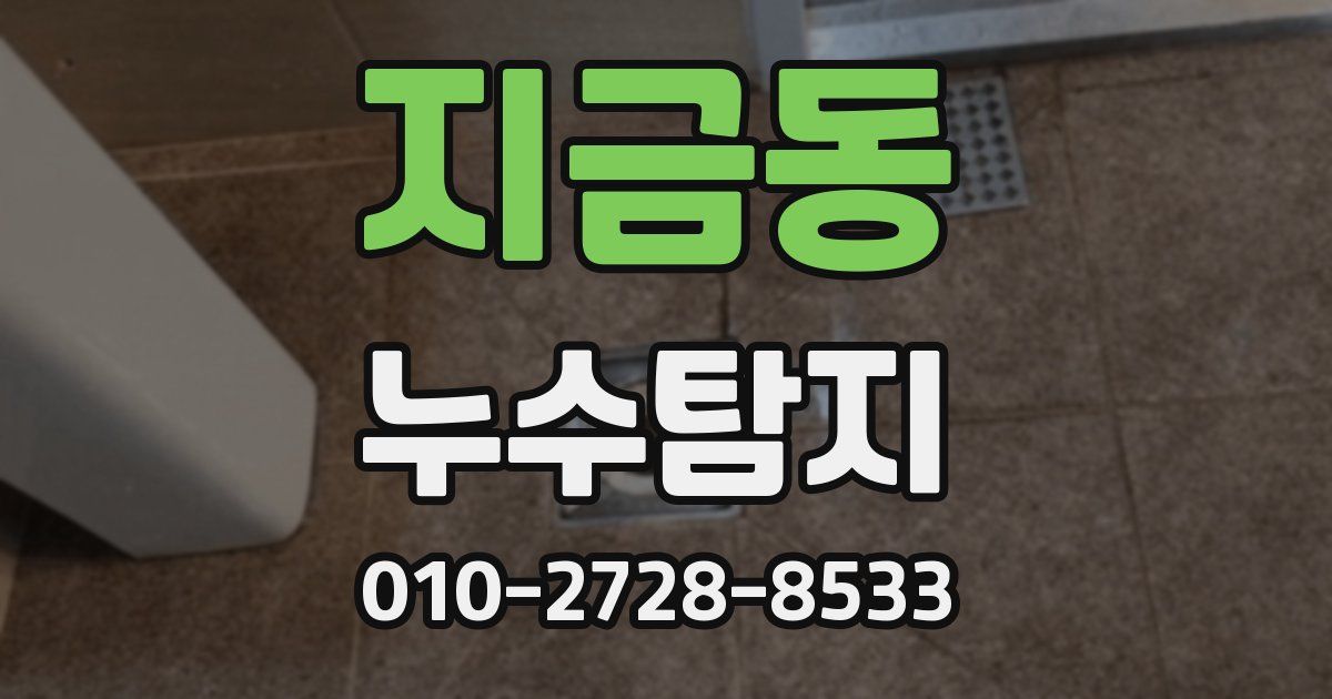 지금동 누수공사